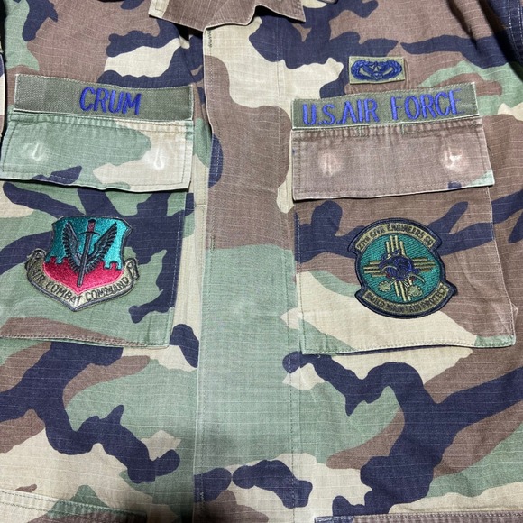 US Air Force Air Combat Command Camouflage Utility Field Jacket Medium Regular - Picture 2 of 5